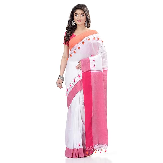 Bengal Handloom Tant Pure Cotton Saree
